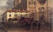 Edward lamson Henry Cathedral of Piacenza oil painting reproduction